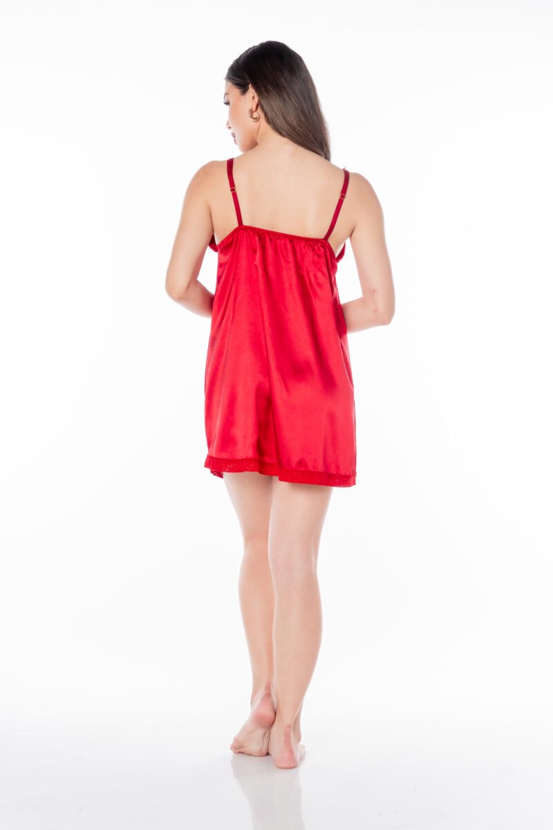 Vestido con bata Becky Rojo - Image 6